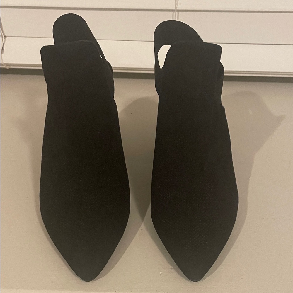 Treasure & Bond Black Sued Holt Slingback Bootie